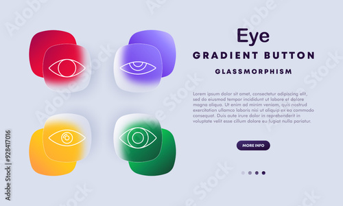 Eye set icon. Eye, vision, foresight, observation, awareness, knowledge, protection, spirituality, mysticism, guidance, sacred, symbol, sight, security, wisdom, clarity, perception, insight