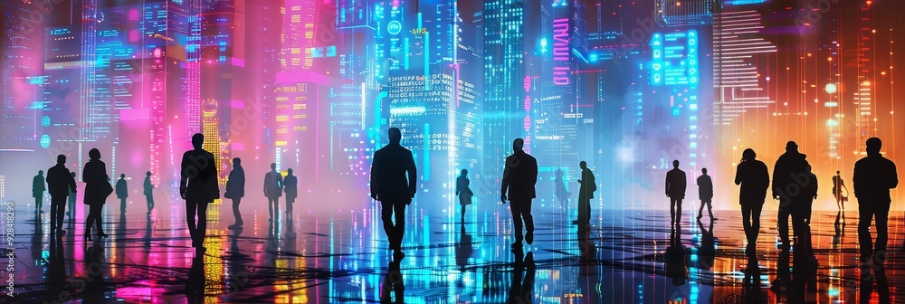 A captivating image that evokes the concept of a futuristic city, technology, progress, community, and hope. A captivating image that evokes the concept of a futuristic city, technology, progress, community, and hope.