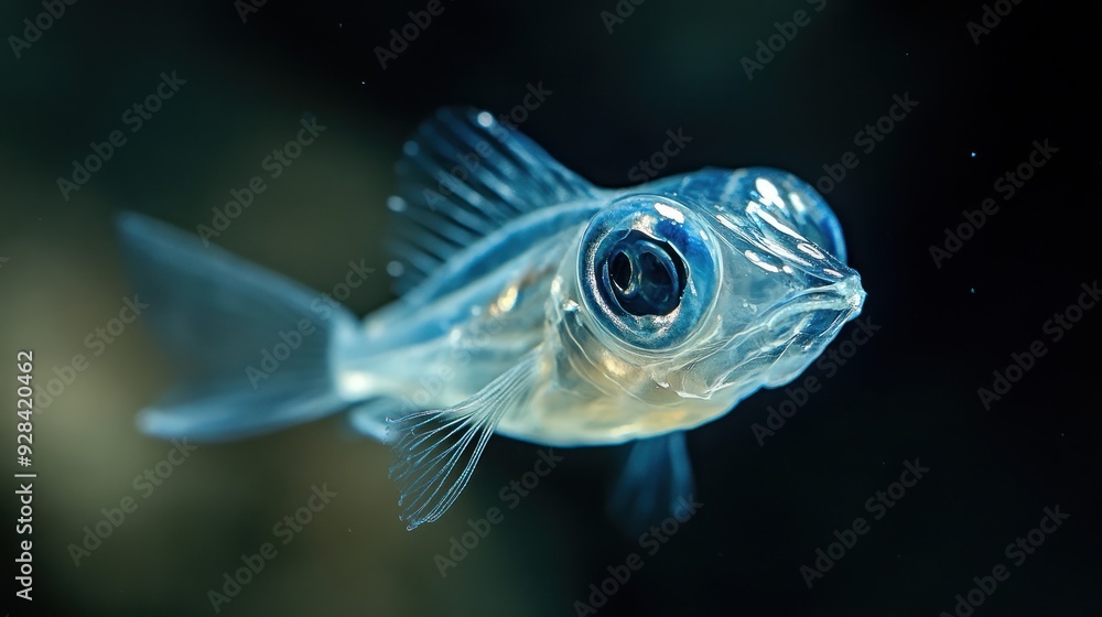 A Close-Up of a Transparent Fish A Close-Up of a Transparent Fish