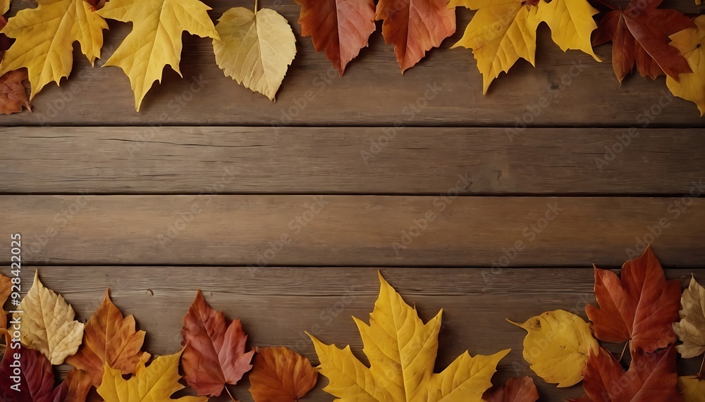 Colorful Autumn leaves on rusty background Colorful Autumn leaves on rusty background