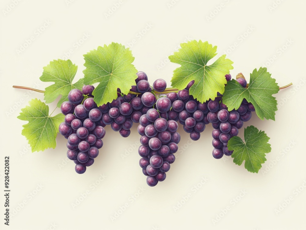 Obraz premium Hanging Grapes on Vine