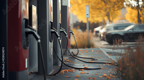 Multiple EV charging stations out of order fuel-related themes