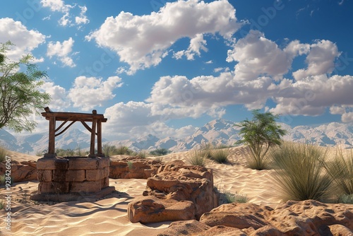 ai generative well in the desert