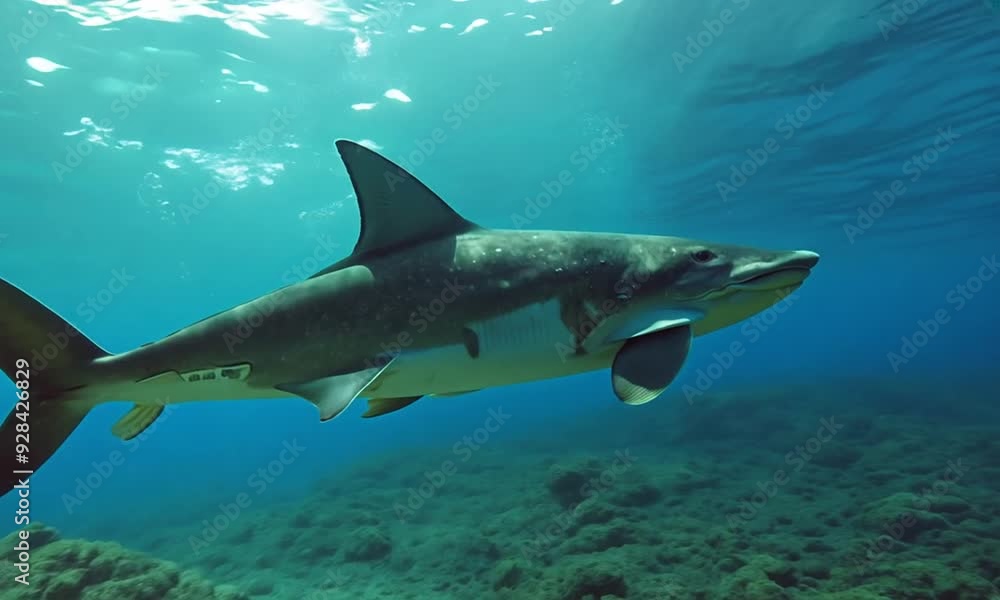 shark in the sea shark in the sea