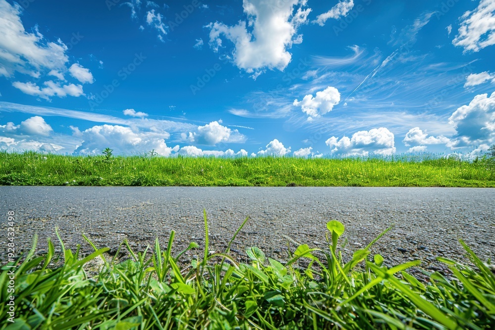Scenic view of nature by the roadside Scenic view of nature by the roadside