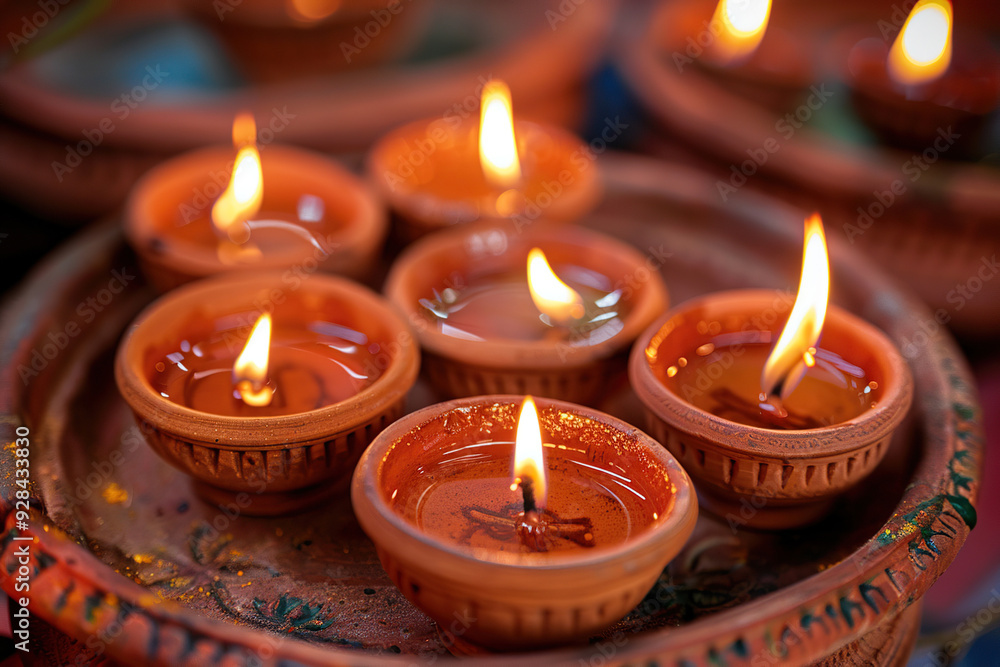 Beautiful greeting card with bright holiday composition for happy and celebrate Diwali Beautiful greeting card with bright holiday composition for happy and celebrate Diwali