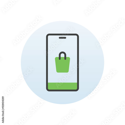 Mobile Commerce vector icon