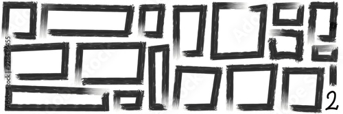 Grunge stripes mega set bundle collection. Black labels, frames, paint texture. Brush strokes mockups template. Background handmade design elements.