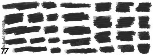 Grunge stripes mega set bundle collection. Black labels, frames, paint texture. Brush strokes mockups template. Background handmade design elements. photo