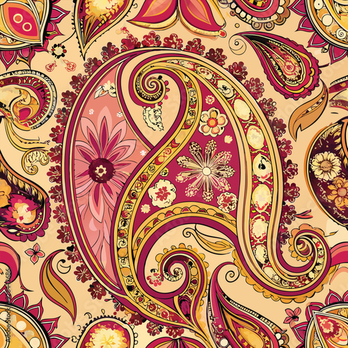 Paisley seamless pattern