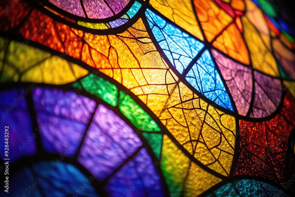 Stained Glass Lamp Close Up Stained Glass Lamp Close Up