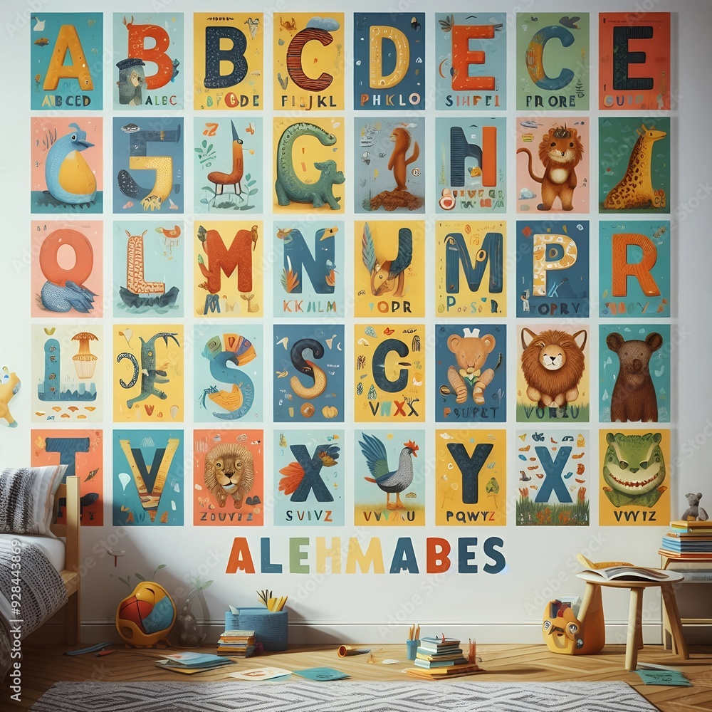 Fototapeta premium POSTER A TO Z