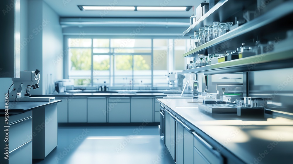 Photorealistic Render of a Modern Chemical Laboratory: Unreal Engine Render Featuring a Beautiful and Advanced Laboratory with High-Quality Lighting and Stunning Detail. Photorealistic Render of a Modern Chemical Laboratory: Unreal Engine Render Featuring a Beautiful and Advanced Laboratory with High-Quality Lighting and Stunning Detail.
