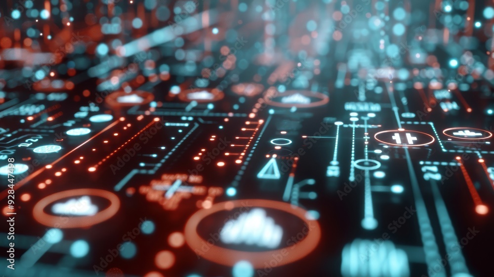 A close-up view of a digital interface with glowing elements, representing technology and innovation in data visualization. A close-up view of a digital interface with glowing elements, representing technology and innovation in data visualization.