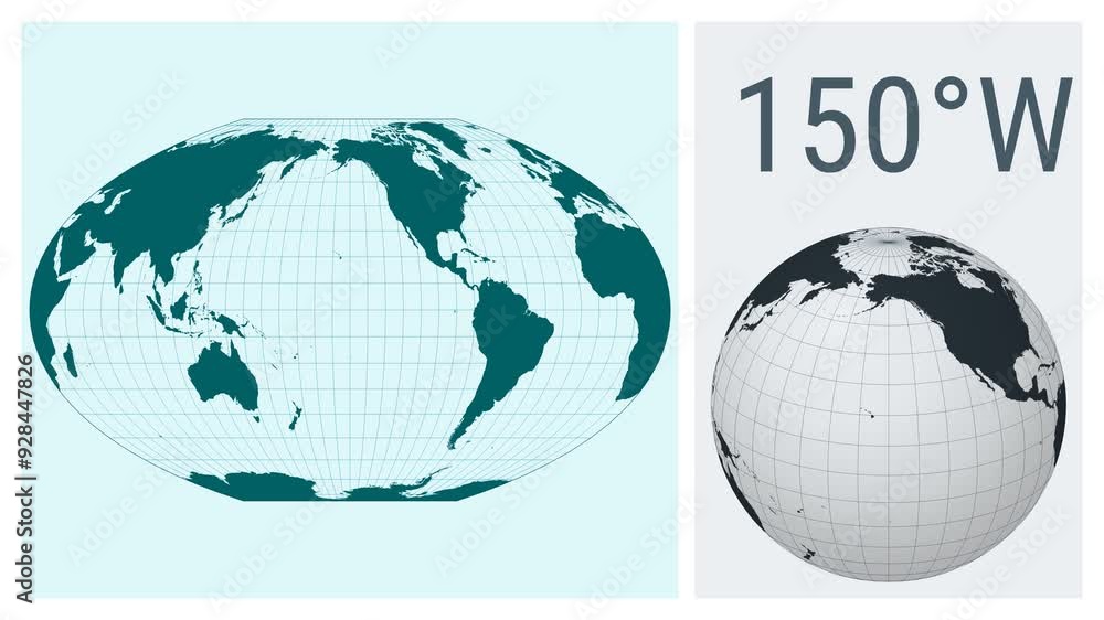 World Map Animation. McBryde-Thomas flat-polar quartic pseudocylindrical equal-area projection. Solid color style. Animated world map in Mt Flat Polar Quartic projection. World Map Animation. McBryde-Thomas flat-polar quartic pseudocylindrical equal-area projection. Solid color style. Animated world map in Mt Flat Polar Quartic projection.