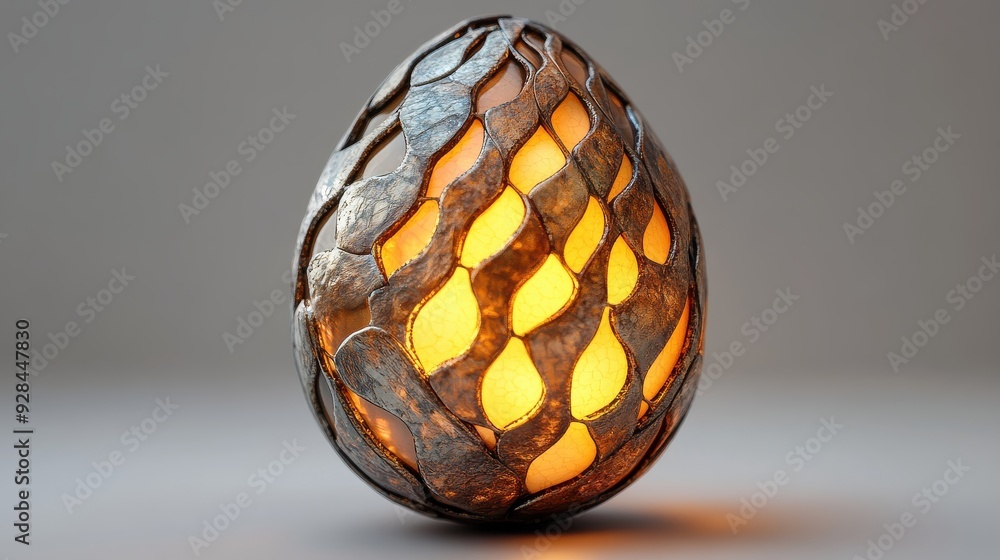 Closeup of a fantasy dragon egg with intricate scales, glowing cracks, soft diffused lighting, Closeup of a fantasy dragon egg with intricate scales, glowing cracks, soft diffused lighting,