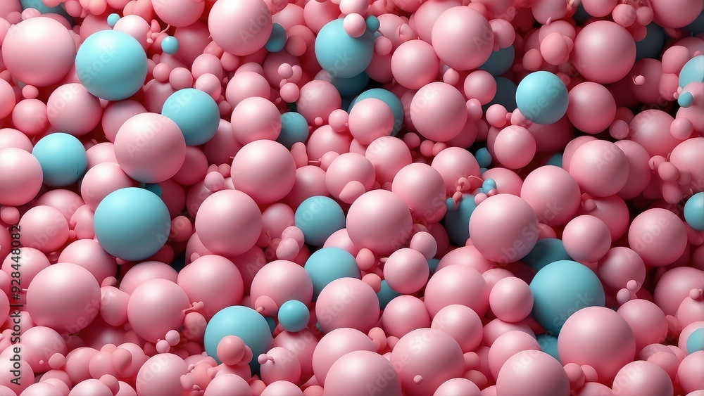 Abstract wallpaper and backdrop with colorful balls. creation of patterns for fashionable flyers, banners, cards, covers, and brochures. Pastel pink spheres, gum, and plastic bubbles. 3D model Abstract wallpaper and backdrop with colorful balls. creation of patterns for fashionable flyers, banners, cards, covers, and brochures. Pastel pink spheres, gum, and plastic bubbles. 3D model