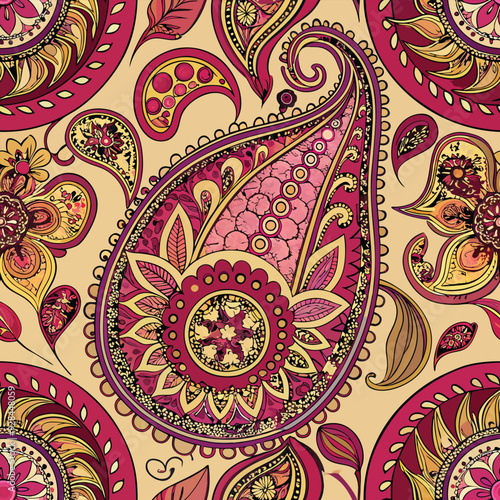 Paisley seamless pattern