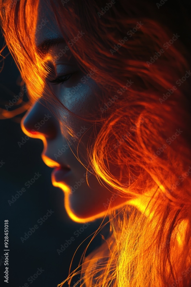 Woman with Long Red Hair Woman with Long Red Hair