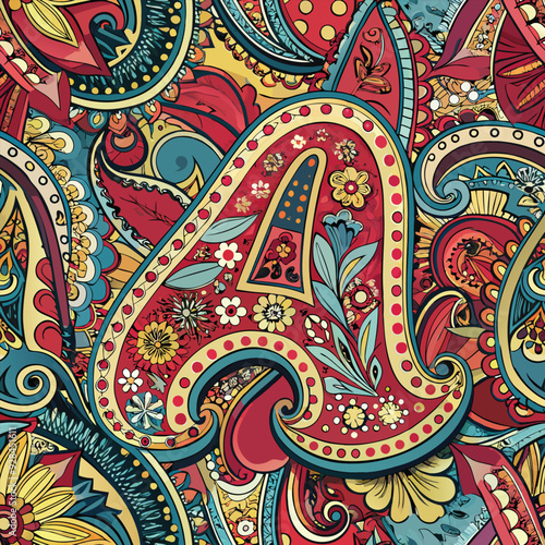 Paisley seamless pattern