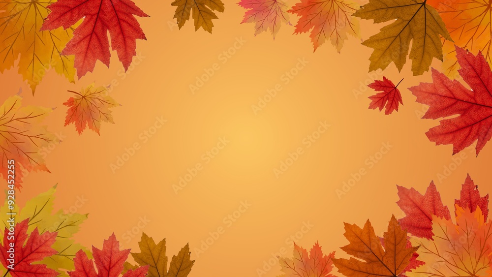 Vibrant autumn maple leaves with a soft-focus background, featuring ample copy space for text or design elements. Vibrant autumn maple leaves with a soft-focus background, featuring ample copy space for text or design elements.