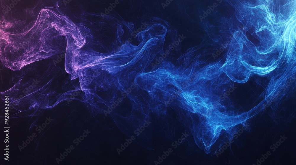 Abstract Blue and Purple Smoke Background. Abstract Blue and Purple Smoke Background.