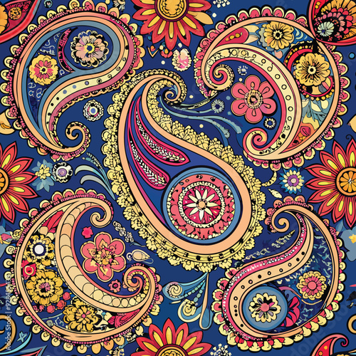 Paisley seamless pattern