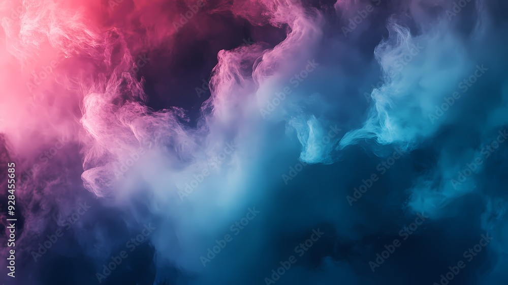 Abstract Blue and Pink Smoke Background Abstract Blue and Pink Smoke Background