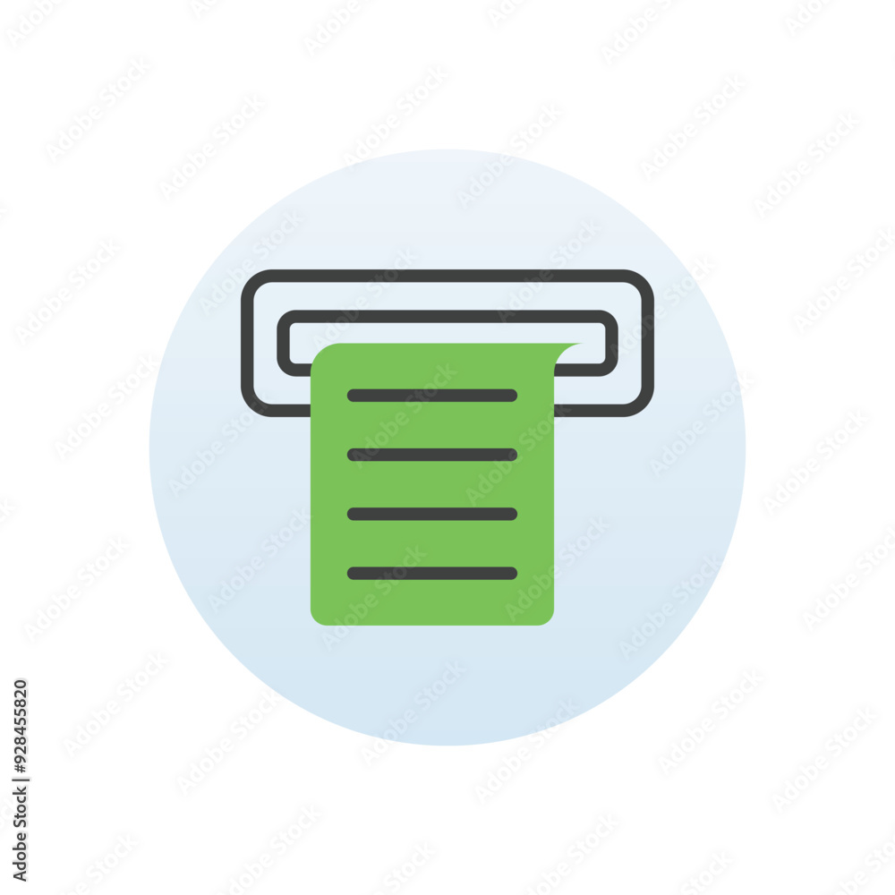Online Receipt vector icon Online Receipt vector icon