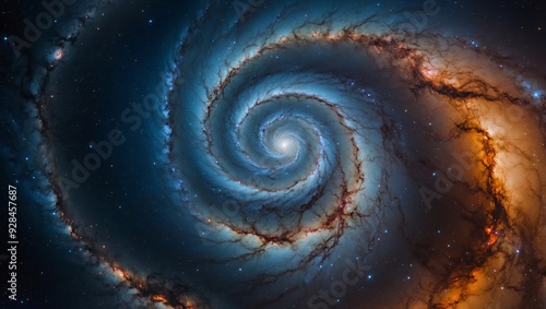 blue spiral galaxy