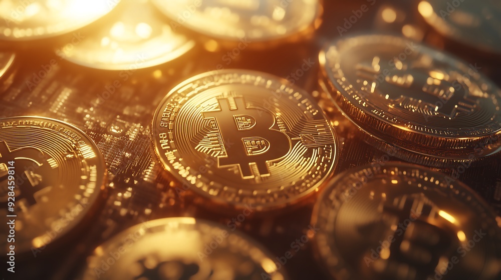 gold bitcoin background gold bitcoin background