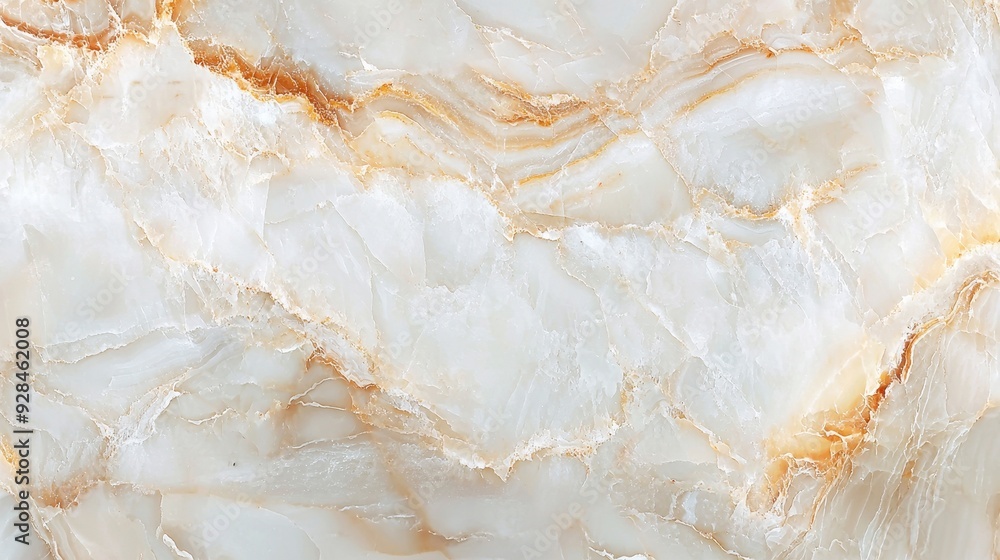 White and Gold Marble Texture.