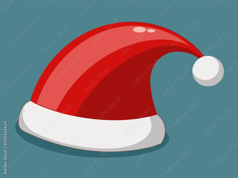 Christmas hat illustration generated by ai Christmas hat illustration generated by ai