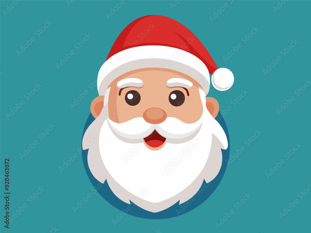 Santa head illustration generated by ai Santa head illustration generated by ai