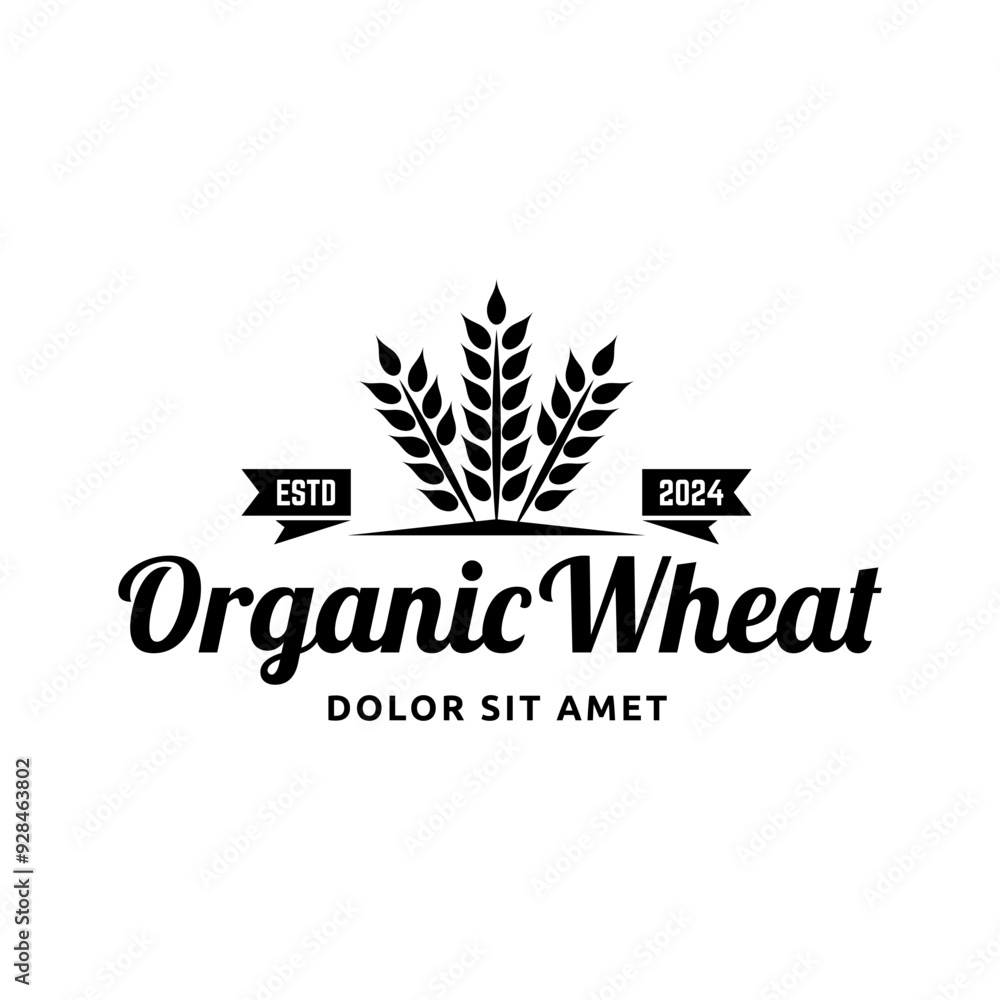 wheat / grain icon vector logo design template wheat / grain icon vector logo design template