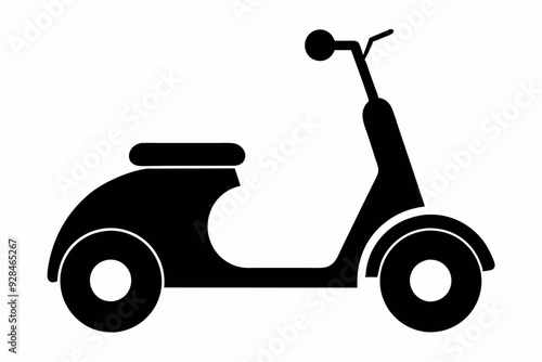 Scooter black silhouette