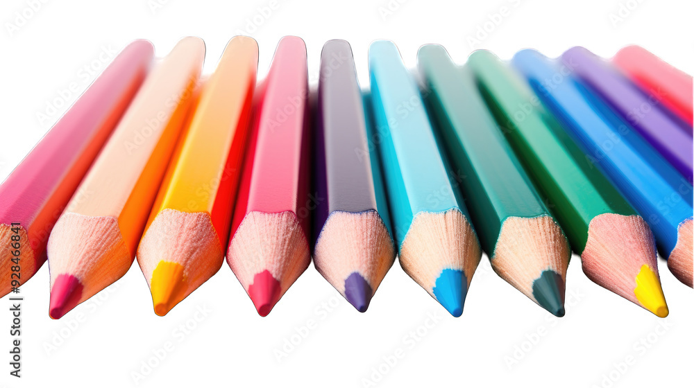 creative background with colored pencils creative background with colored pencils