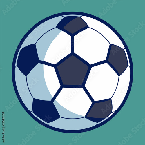 Soccer ball illustration generated by ai