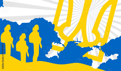 Ukrainian flag to welcome Ukraine's independence day