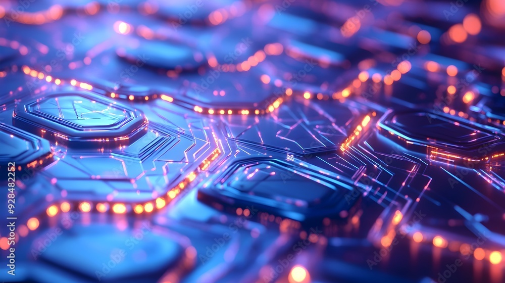 Abstract Neon Circuit Board Texture Background Abstract Neon Circuit Board Texture Background