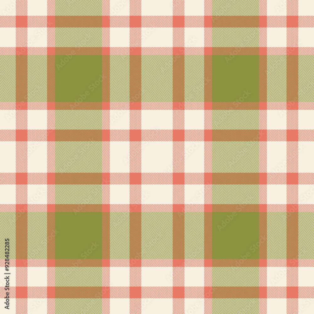 Plaid seamless pattern in green. Check fabric texture. Vector textile print. Plaid seamless pattern in green. Check fabric texture. Vector textile print.