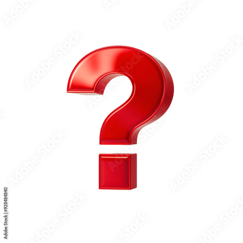 Floating 3D Question Mark PNG