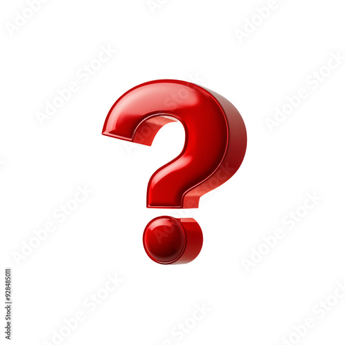 Floating 3D Question Mark PNG