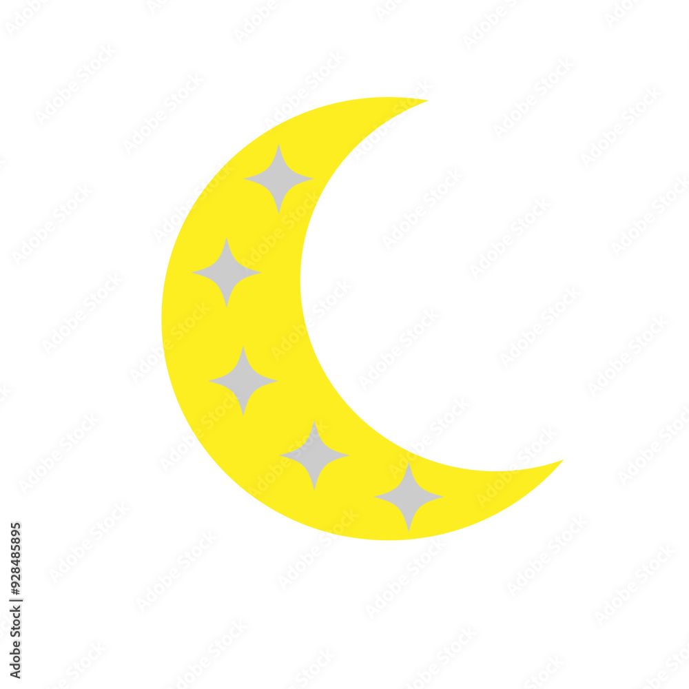 Moon icon vector. Celestial Moon illustration sign. Retro Moon symbol or logo. Moon icon vector. Celestial Moon illustration sign. Retro Moon symbol or logo.