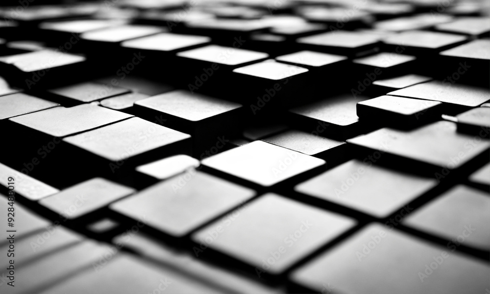 black and white cubes background black and white cubes background