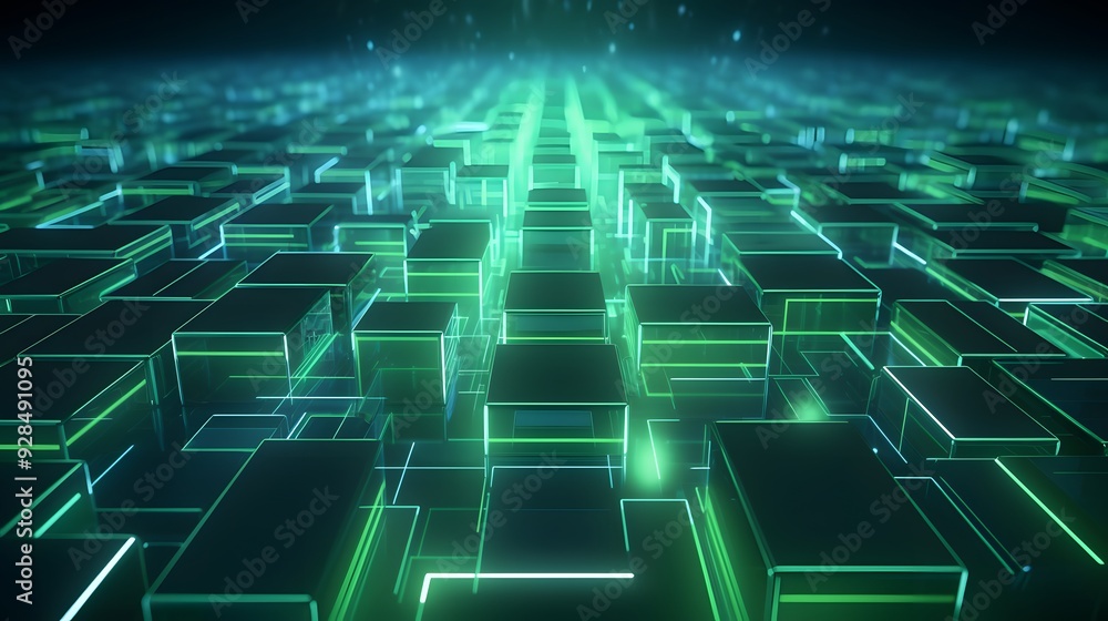 3d rendering of mind green and blue abstract geometric background. Scene for advertising, technology, showcase, banner, game, sport, cosmetic, business, metaverse. Sci-Fi Illustration. Product display 3d rendering of mind green and blue abstract geometric background. Scene for advertising, technology, showcase, banner, game, sport, cosmetic, business, metaverse. Sci-Fi Illustration. Product display