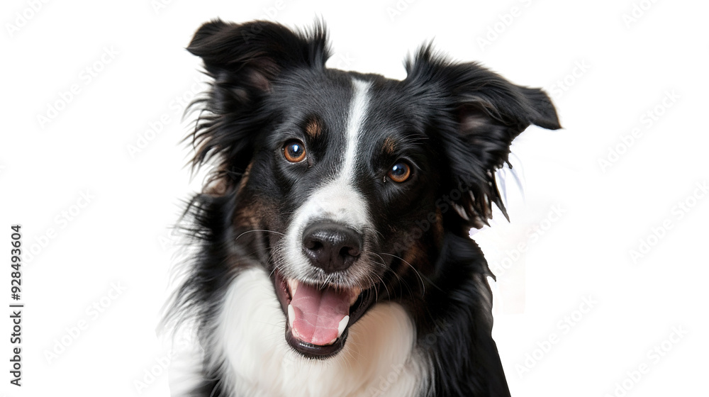 Border Collie dog isolated on transparent background, PNG Border Collie dog isolated on transparent background, PNG