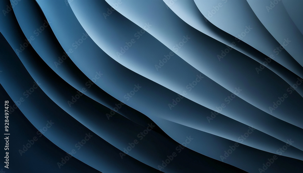 Obraz premium Design a sleek, minimalist desktop background in blue with smooth lines and abstract patterns. The overall design is clean and simple, with subtle variations in shade and texture