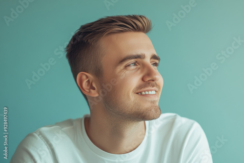 A close up of a man's face