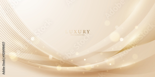 golden abstract background with luxury vector illustration
